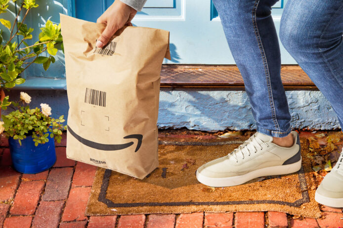 Amazon Paper Bag Doorstep
