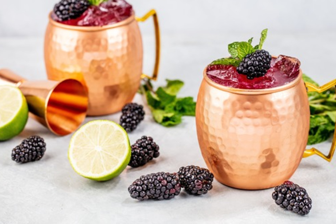 Cocktail in Copper Mug