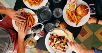 Diners Seen from Above