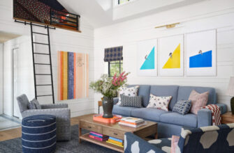 Living Room in Pool House by Design Alchemy
