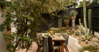 Outdoor Dining in Emma Flanders LA Garden