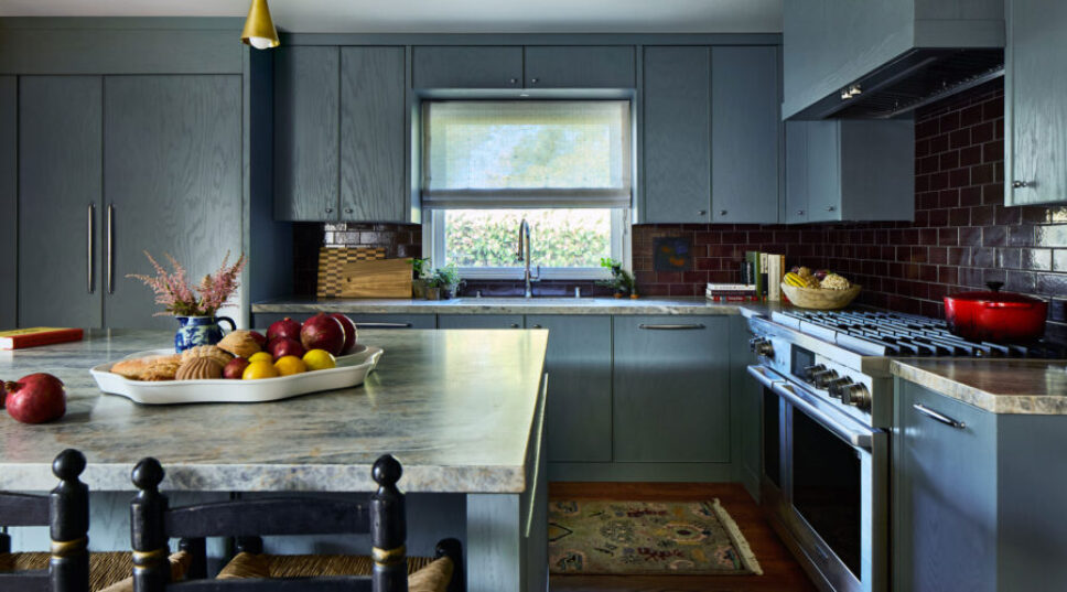 A Tight, Dated Kitchen Was Creatively Reimagined for a Family of 6