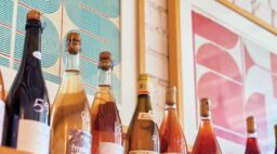 Wine Bottles on Shelf