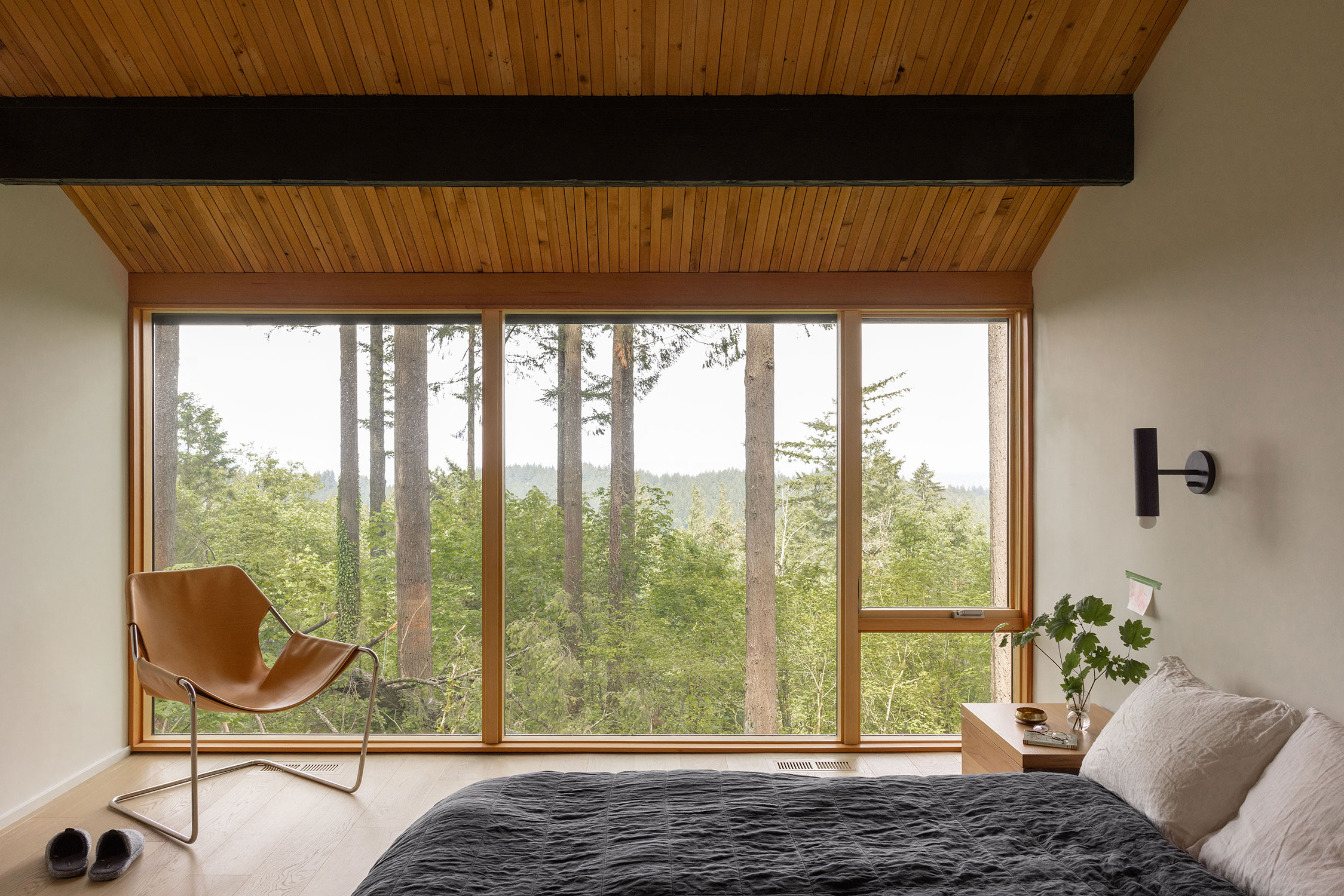 Primary Bedroom in Mori House by SHED Architecture