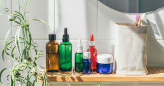 Skincare Products Bathroom