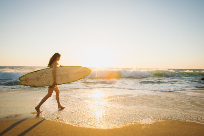 Surfer on Beach