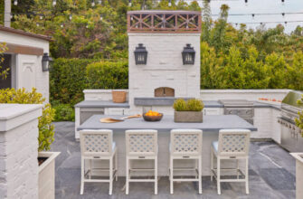 White Outdoor Kitchen by Patricia Benner