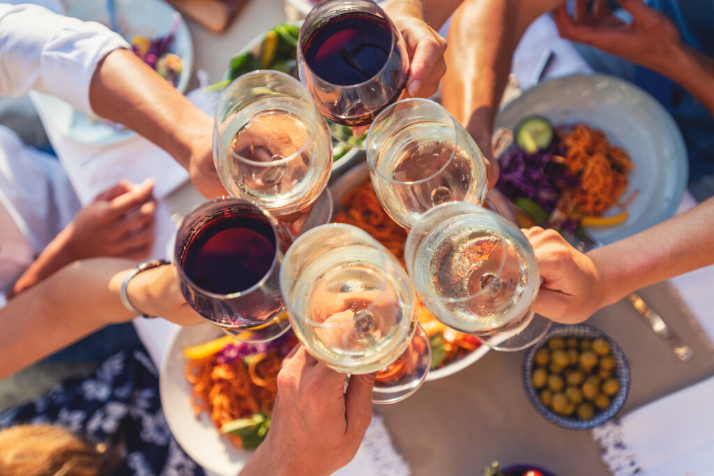 Wine Toast Outdoor Dining